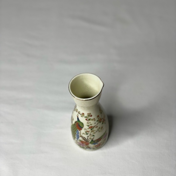 Artmark Vintage Oriental Sake Pitcher - Made in Japan -Peacock Floral Porcelain - Picture 4 of 6
